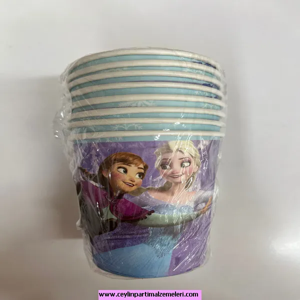 Elsa Temalı Karton Bardak